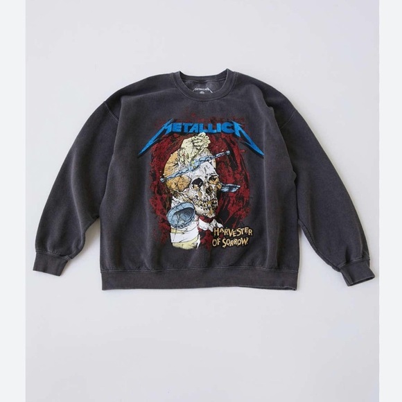Urban Outfitters Metallica Graphic Sweatshirt - Picture 1 of 7